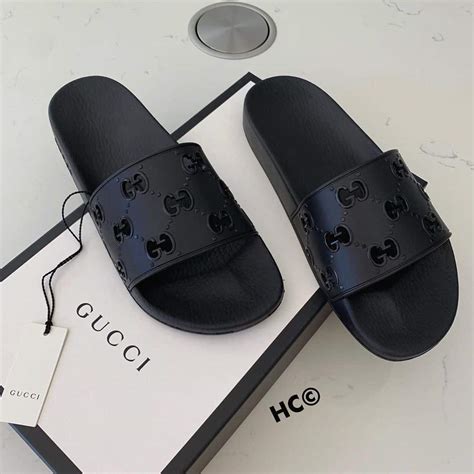 gucci unisex slides|gucci slides holes.